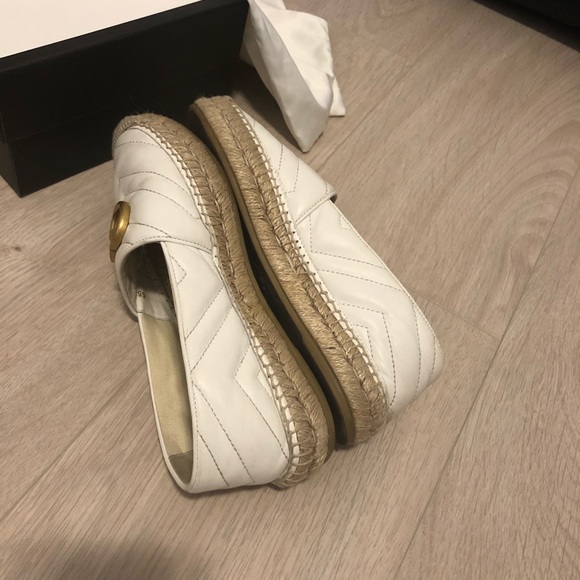 Gucci Double G Espadrille 36 White SOLD - Picture 2 of 6